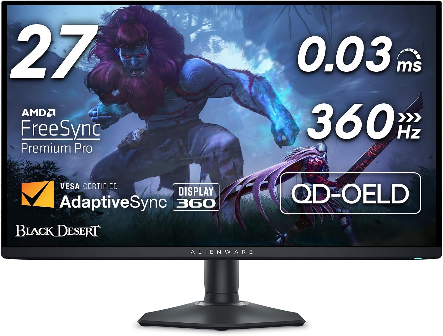 Alienware AW2725DF 27-inch 360Hz QD-OLED monitor